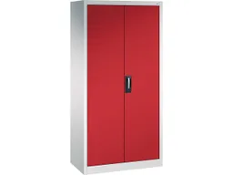 C+P C+P Stahlschrank mit Flügeltüren "Acurado" H1950xB930xT500 mm, Lichtgrau/Rubinrot – Produktbild 1 von 1