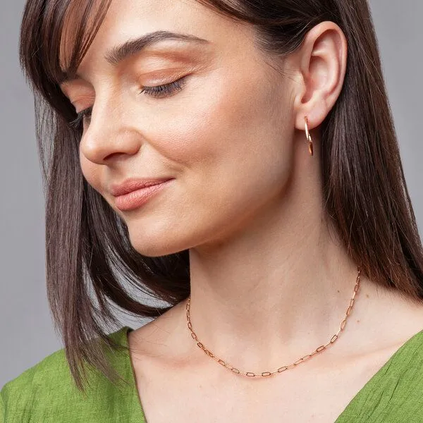 ALEXASCHA ALEXASCHA Dünne Gliederkette mit ovalen Gliedern | silber, gold, roségold | 18k Vergoldung, Gold, – Produktbild 6 von 6