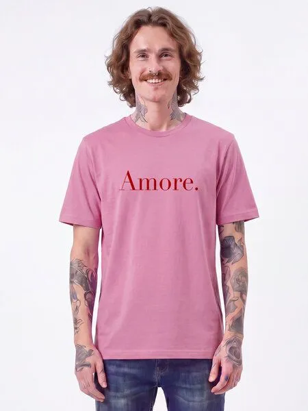 watapparel watapparel T-Shirt Unisex Amore, Bubble pink, – Produktbild 2 von 2