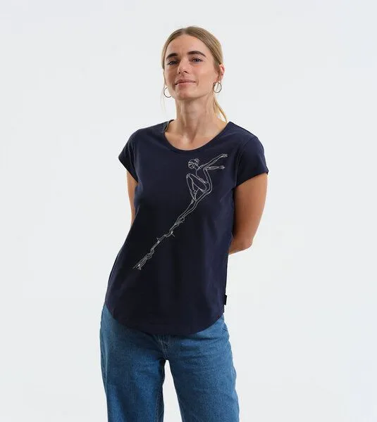Gary Mash GARY MASH Shirt Asheville Tänzerin aus Biobaumwolle, Dunkelblau, – Produktbild 3 von 4