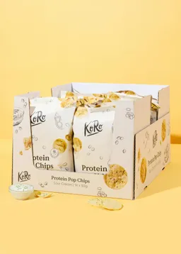 KoRo Protein Pop Chips mit Sour Cream 14 x 50 g – Produktbild 1 von 1
