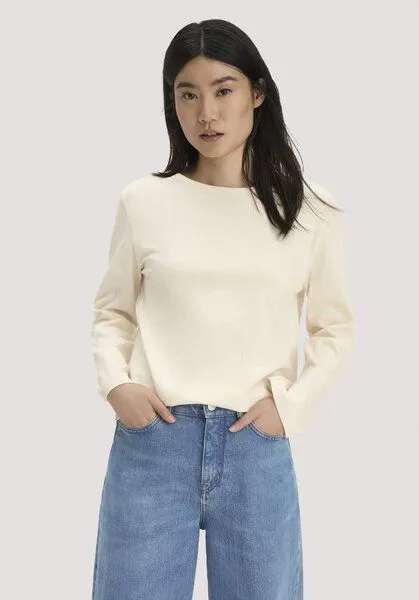 hessnatur hessnatur Heavy Jersey Longsleeve Relaxed aus reiner Bio-Baumwolle, Natur, – Produktbild 1 von 4