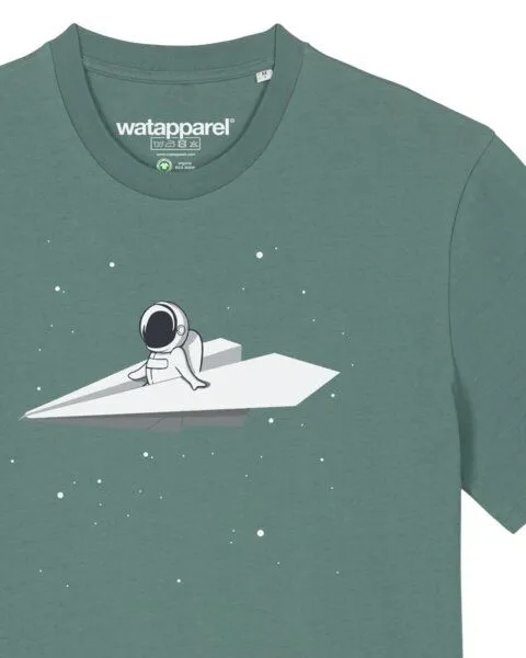 watapparel watapparel T-Shirt Unisex Fly me to the moon, Green bay, – Produktbild 3 von 3