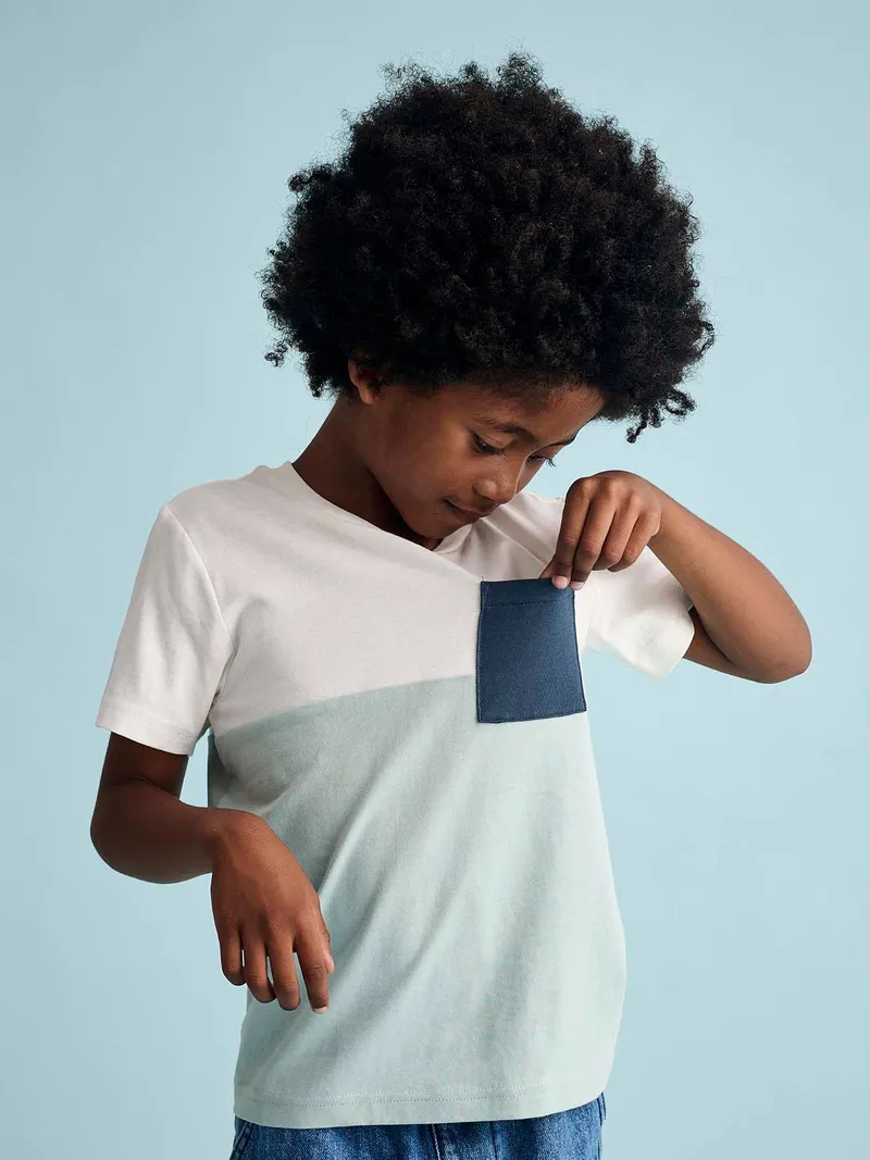 Vertbaudet Jungen T-Shirt, Mintgrün, – Produktbild 2 von 4