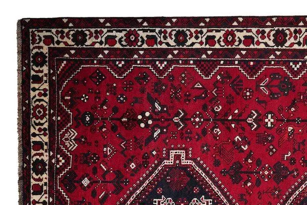 Rugtales Gashgai Rot „Rugtales“ aus Schurwolle, 206x291 cm, Rot, – Produktbild 4 von 4