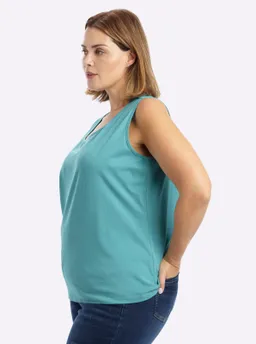 sheego Tanktop tiefblau-ozean – Produktbild 1 von 1