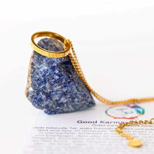 Divasya Divasya Vergoldete Kette mit Ring | Good Karma comes back – Produktbild 3 von 4