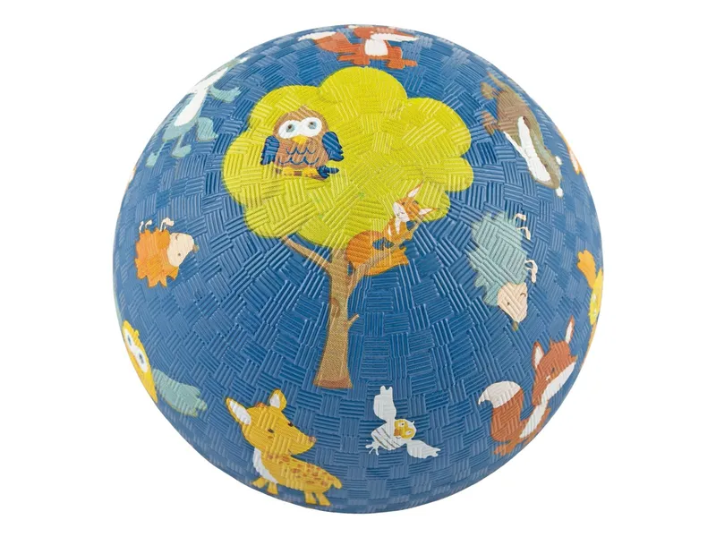 sigikid sigikid Kinderball Naturkautschuk Waldtiere Durchmesser ca. 17 cm, Blau, mehrfarbig, – Produktbild 1 von 3