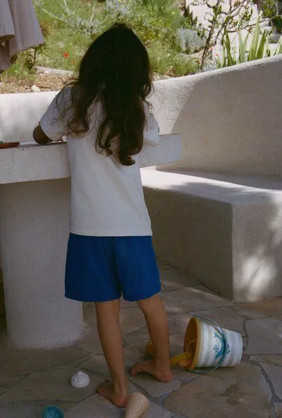 Nénés Nénés Mini-Shorts für Kinder – Blau, Blau, – Produktbild 4 von 4