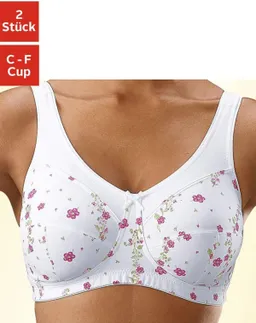 petite fleur by Lascana Entlastungs-BH bedruckt+weiß – Produktbild 1 von 1