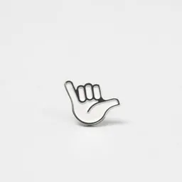 Fyngers Fyngers Ohrstecker aus chirurgischen Edelstahl hochglanzpoliert HANG LOOSE – Produktbild 1 von 1