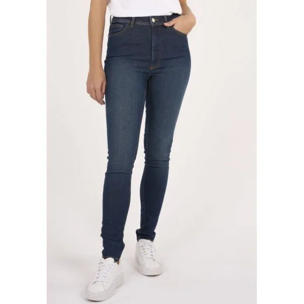 KnowledgeCotton Apparel KnowledgeCotton Apparel Slim Jeans IVY Deep Blue mit Bio-Baumwolle, Blau (deep blue), – Produktbild 1 von 5