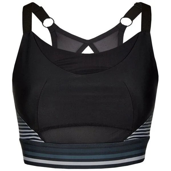 nice to meet me nice to meet me Athletic Bra, Night stripes, – Produktbild 1 von 3