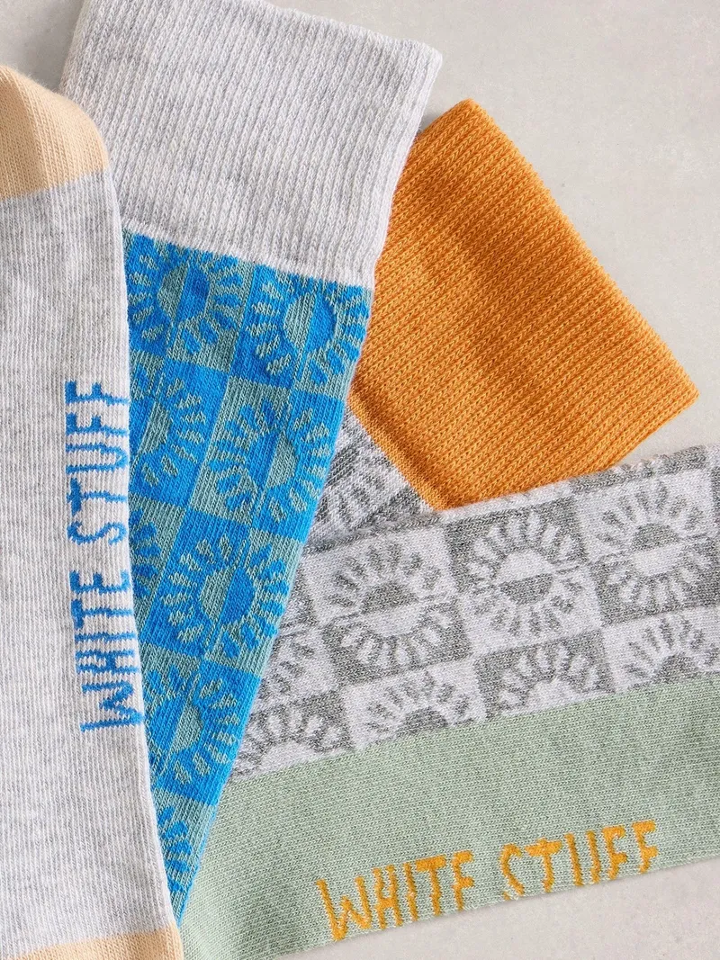 White Stuff 2er-Pack Socken Sonne - 44-46, Blau multi, – Produktbild 2 von 2