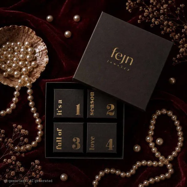 fejn jewelry fejn jewelry Schmuck-Adventskalender 'the pearl edition', Silber, – Produktbild 1 von 4