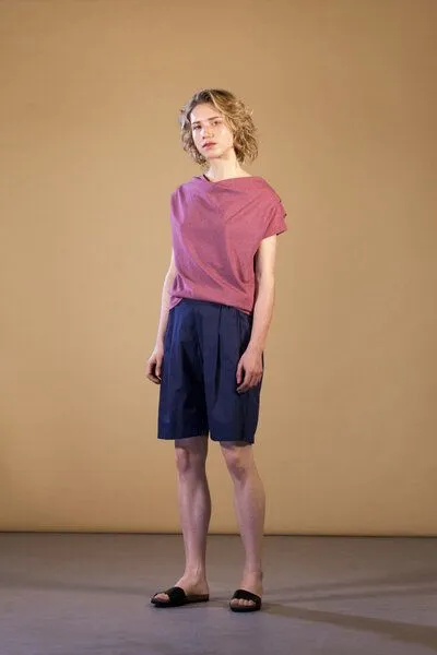 FORMAT FORMAT TJEK Shirt, Bio-Baumwolle, Blau, – Produktbild 2 von 4