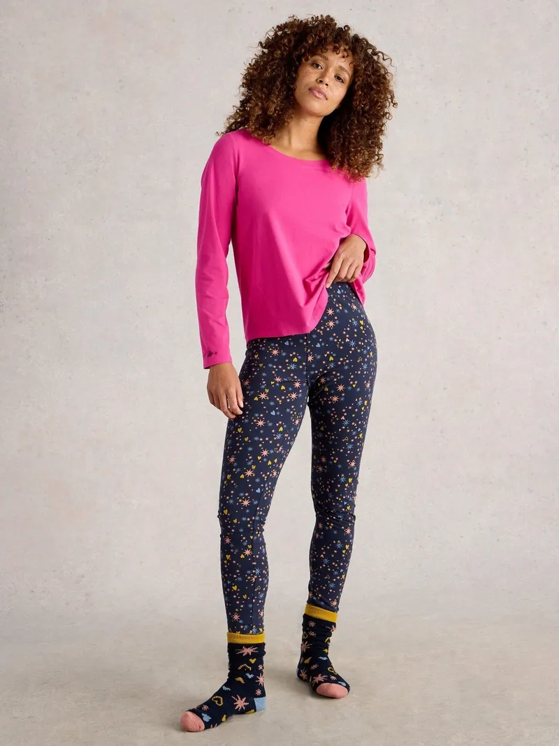 White Stuff Jerseylegging Selena - S, Marineblau multi, – Produktbild 2 von 4