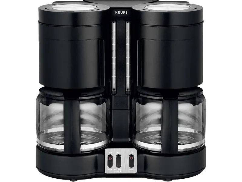 Krups Krups Filterkaffeemaschine "Duothek Plus KM8508", Schwarz, – Produktbild 2 von 6