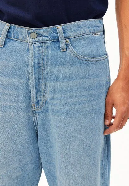 ARMEDANGELS ARMEDANGELS BAGGY HEMP Herren Jeans-Shorts aus 100% TENCEL Lyocell, Blue, – Produktbild 3 von 4