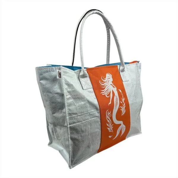 Beadbags Beadbags Einkaufstasche Ri94 recycelter Reissack, Meerjungfrau weiß, – Produktbild 2 von 4