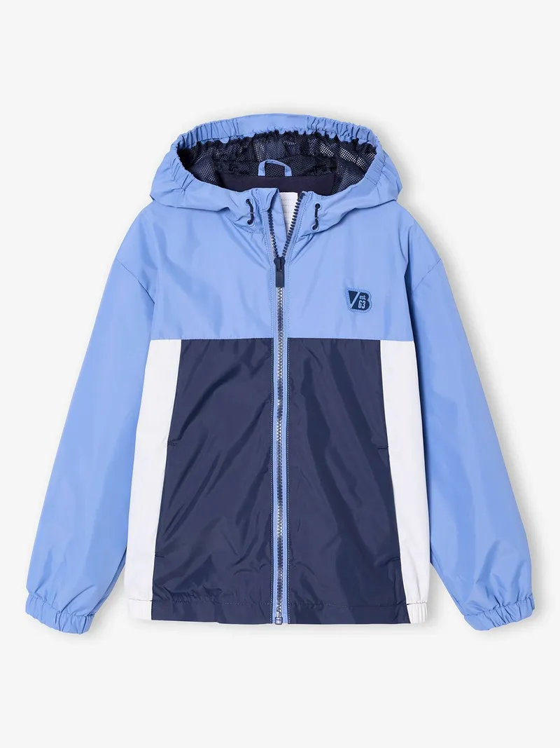 Vertbaudet Jungen Regenjacke, Mittelblau, – Produktbild 1 von 3
