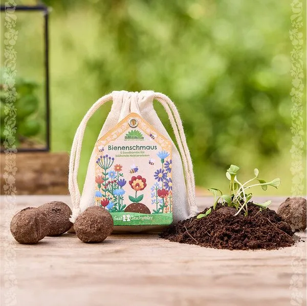 Die Stadtgärtner Die Stadtgärtner Bienenschmaus | Samenbomben mit Saatgut für Bienen – Produktbild 1 von 2