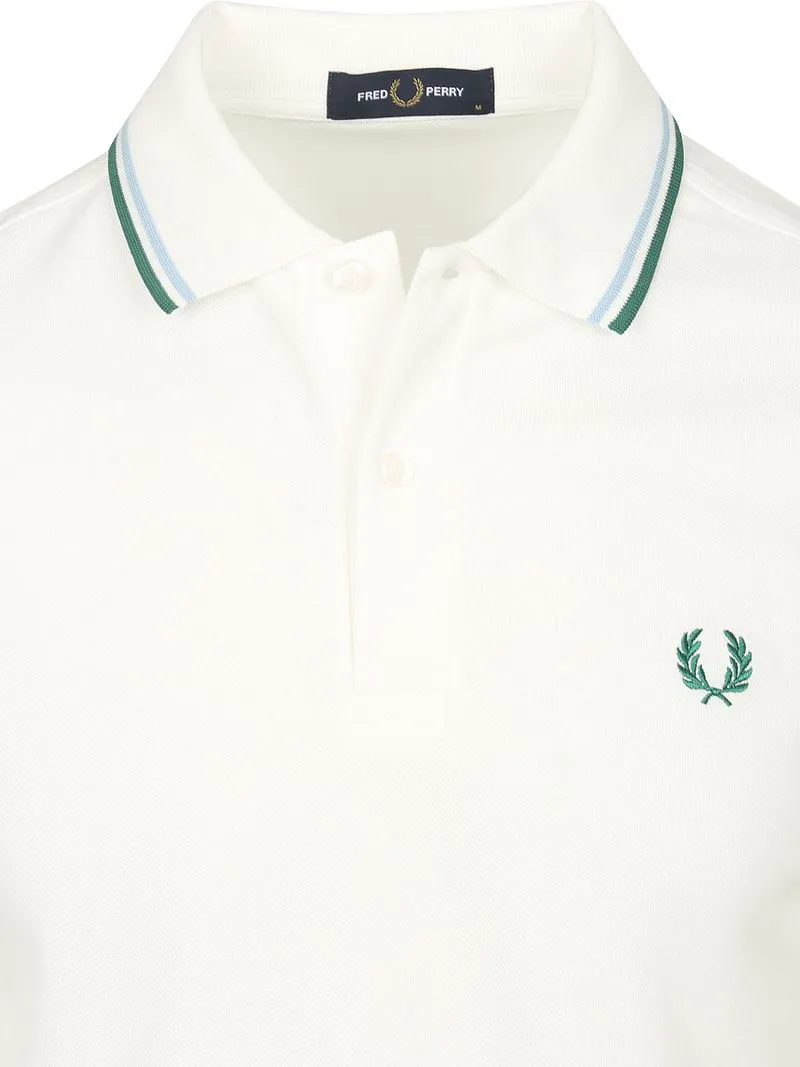 Fred Perry Fred Perry Polo Twin Tipped M3600 Weiß Z52 - Größe XL, Weiß, – Produktbild 5 von 5