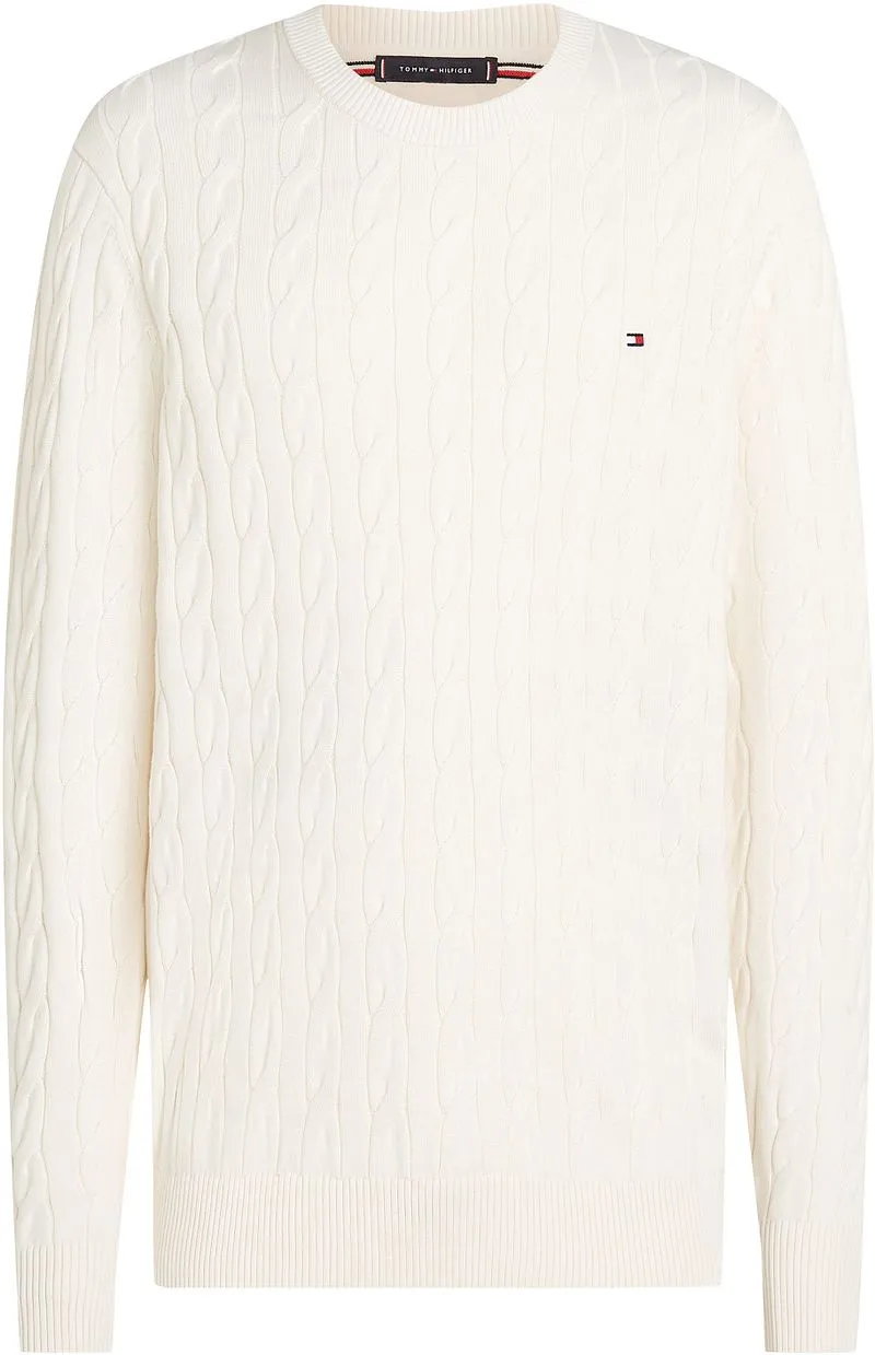 Tommy Hilfiger Tommy Hilfiger Pullover Cable Off White - Größe XXL, Weiß, – Produktbild 1 von 5