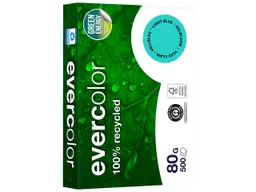 Clairefontaine 500 Blatt Clairfontaine Farbiges Recycling-Kopierpapier 'Evercolor' hellblau 80g, DIN A4 – Produktbild 1 von 1
