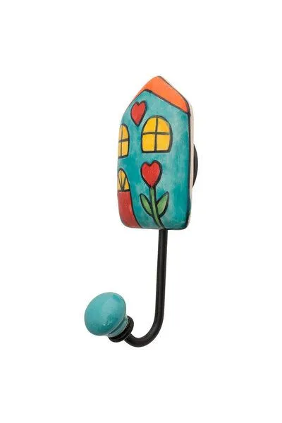 Tranquillo Wandhaken CUTE HOUSES - bunt – Produktbild 3 von 4