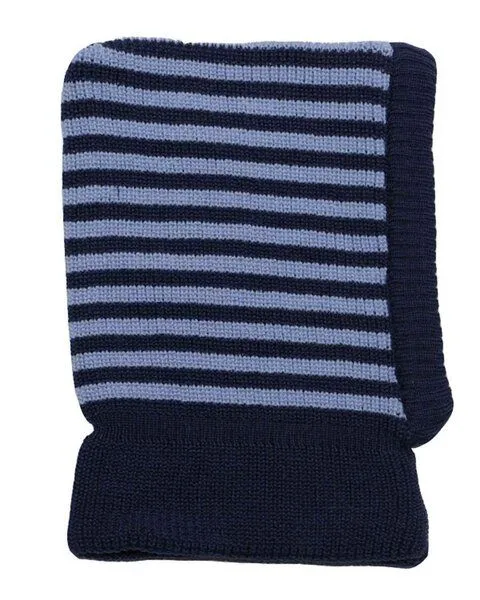 Reiff Reiff Strick Schlupfmütze Ringel kbT-Schurwolle, Marine-hellblau, – Produktbild 1 von 1