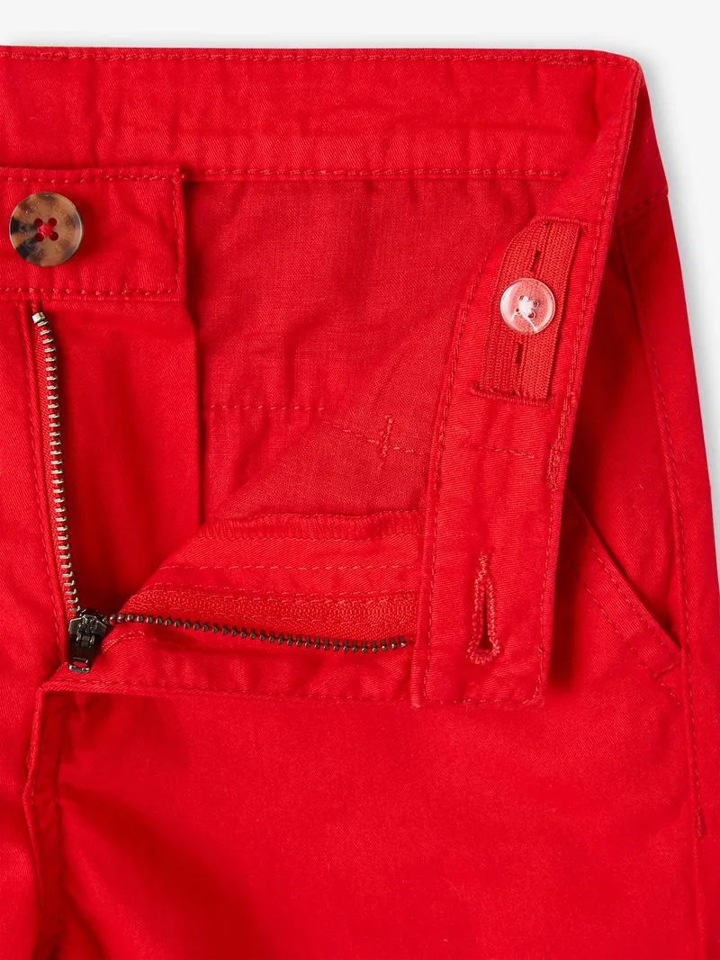 Vertbaudet Jungen Chino-Shorts, Rot, – Produktbild 4 von 4