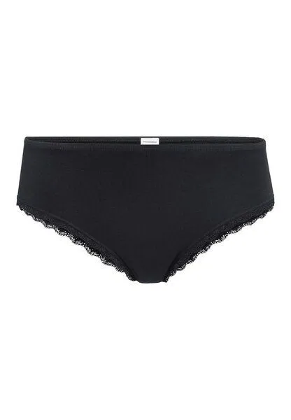 hessnatur hessnatur Panty COTTON FELLING LACE aus Bio-Baumwolle, Schwarz, – Produktbild 4 von 5