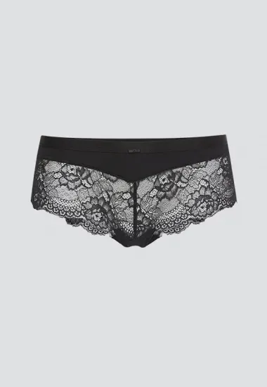 comazo|earth Brasil-Slip mit Spitze, Schwarz, – Produktbild 1 von 1