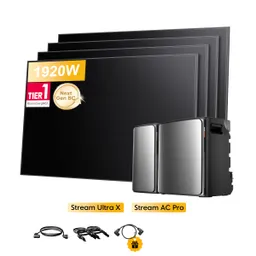 EcoFlow EcoFlow Stream Ultra X, All-in-One Speicher für Balkonkraftwerke, mit 4 x 480Wp Sunpro BC Bifazial Full Black Solarmodul, by Powerness - Stream Ultra X + Stream AC Pro | 5760Wh / ohne Zubehör / Selbstabholung – Produktbild 1 von 1