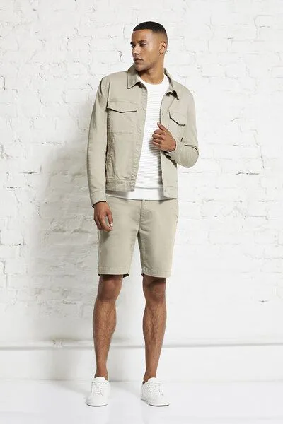Wunderwerk Wunderwerk Kurze Herrenhosen aus Bio-Baumwolle "Mika short", Beige (clay beige 240), – Produktbild 1 von 4