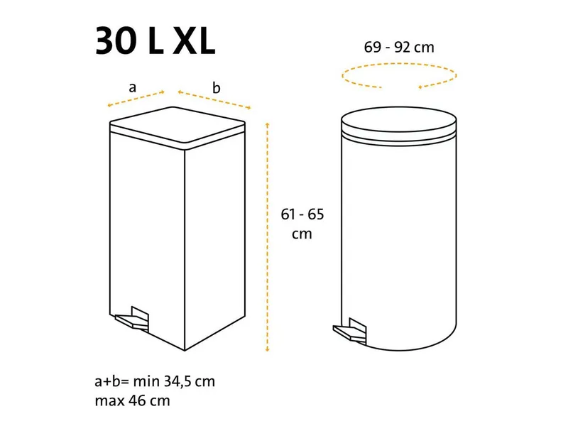 Swirl Swirl Müllbeutel mit Fixierband, reißfest & dicht, 30 l, 10 Stk. – Produktbild 3 von 6