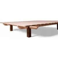 YAK holzraum YAK holzraum Bett Buchenholz mit Nussbaum-Details NOOMY Massivholz Überlänge – Produktbild 1 von 1