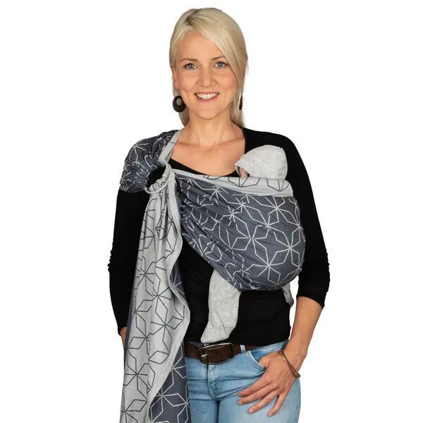 Hoppediz Hoppediz Babytragetuch - Ring-Sling kbA, Malmö denim, – Produktbild 2 von 4