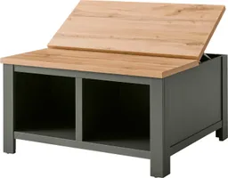 Home affaire Couchtisch Cambridge, Beistelltisch, Wohnzimmertisch, Sofatisch, Tisch, Landhausstil, mit offenen Fächern und Stauraumfach, 93 cm breit – Produktbild 1 von 1