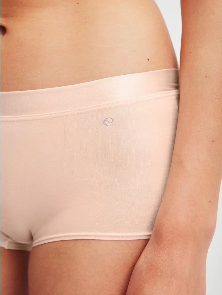 CALIDA CALIDA Panty Cate glänzendes Satin-Detail, elastischer Single Jersey, regular-cut, weich, Rosa, – Produktbild 4 von 5