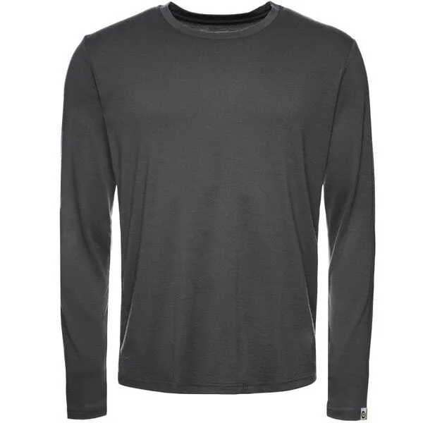 Kaipara - Merino Sportswear Kaipara - Merino Sportswear Herren Merino Shirt Langarm Regularfit 150, Anthrazit, – Produktbild 1 von 2