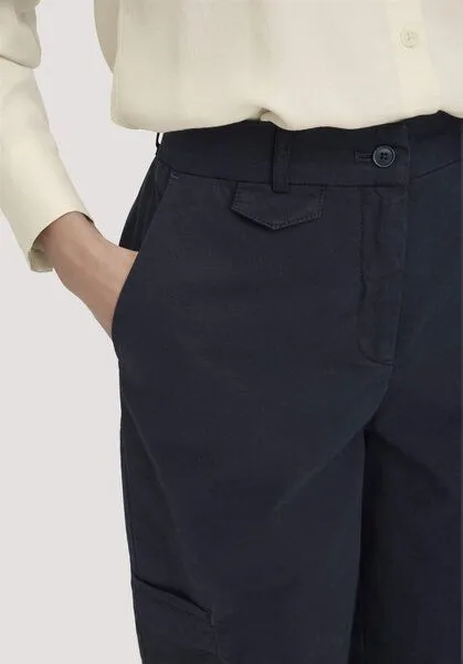 hessnatur hessnatur Hose Soft Utilty Cargo Relaxed aus Bio-Baumwolle, Marine, – Produktbild 2 von 4