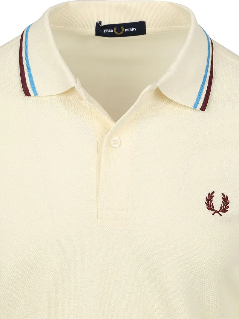 Fred Perry Fred Perry Langarm-Poloshirt Ecru Z46 - Größe S, Wollweiß, – Produktbild 4 von 5