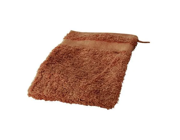 Cotonea Cotonea Bio Frottier-Waschhandschuh, Terra (rot), – Produktbild 2 von 3