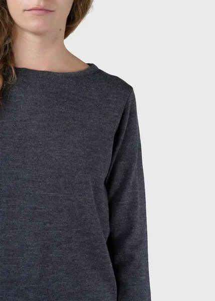 Klitmøller Collective Klitmøller Collective Pullover - Charlotte knit - aus mulesingfreier Merinowolle, Grau (anthrazit), – Produktbild 3 von 4