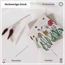 LIGARTI Fliesenuntersetzer »Blumenwiese« von LIGARTI | Design Untersetzer | Natursteinfliese – Produktbild 1 von 1