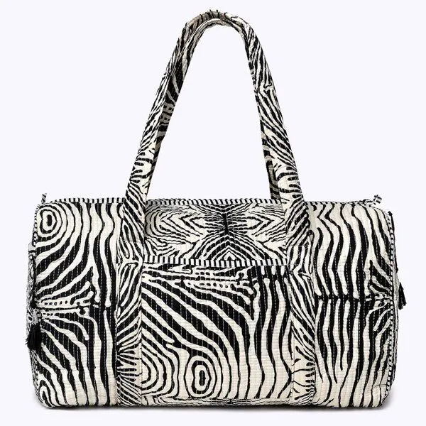 KIKOONI KIKOONI handgefertigte große Baumwolltasche "K. Shopper", Electric zebra, – Produktbild 4 von 4