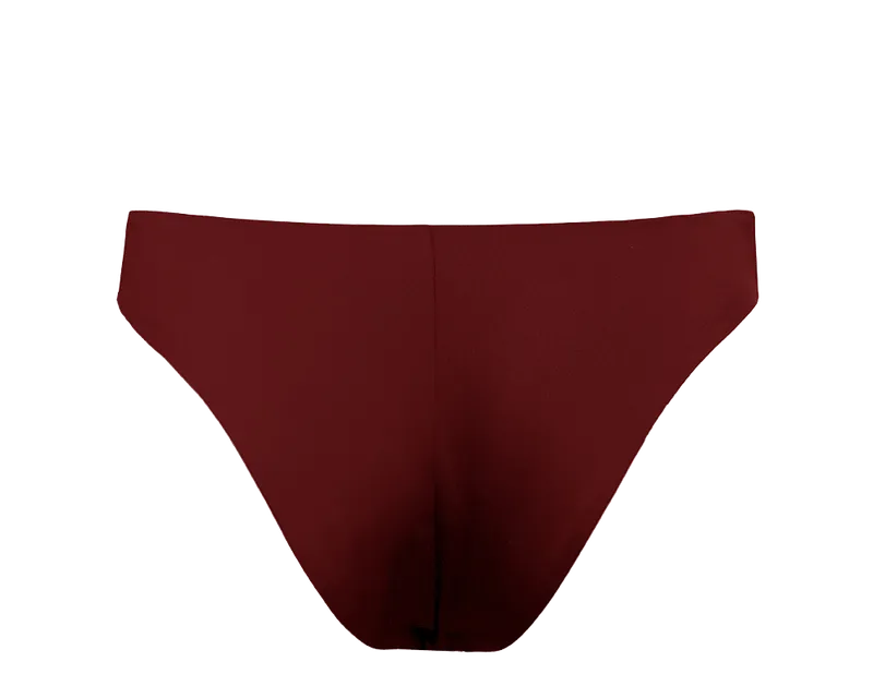 Anekdot Anekdot Damen vegan Skyline Slim Bikiniunterteil, Dunkelrot, – Produktbild 1 von 2