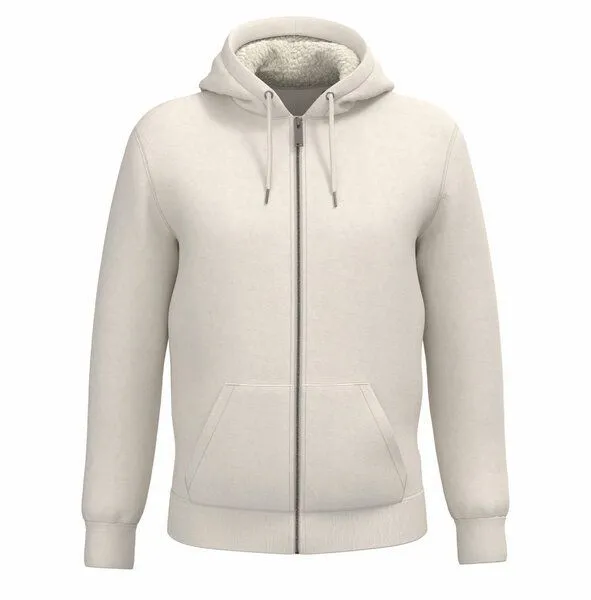 Greenspired Greenspired Nachhaltiger Unisex Sherpaziphoody 580 g/m² XS - 3 XL, Elfenbein, – Produktbild 1 von 2